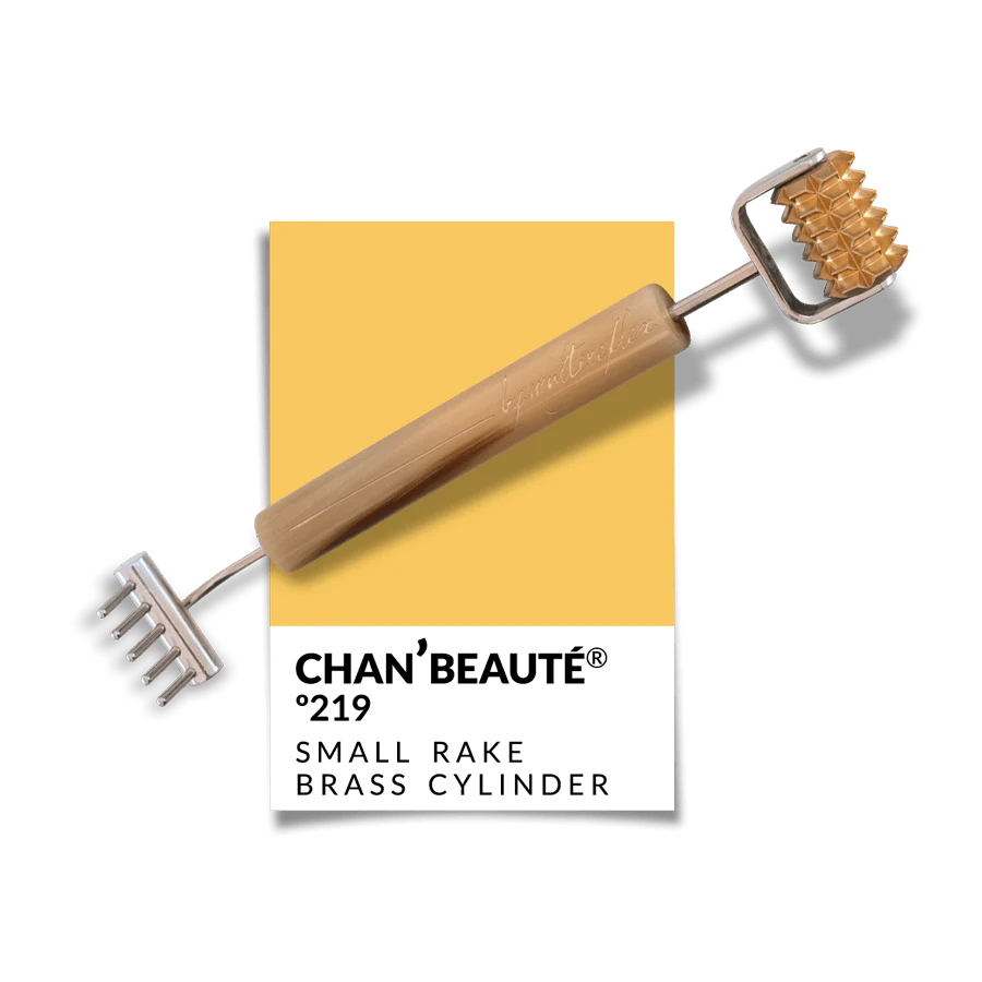 SMALL RAKE W/ TOOTHED BRASS CYLINDER