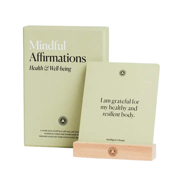 Mindful Affirmations Health & Wellbeing, Display Cards Gift