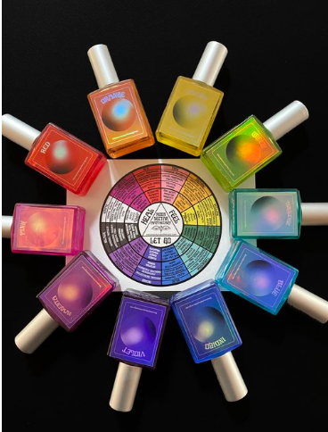 Vibrational Color Spray Pendulum Set