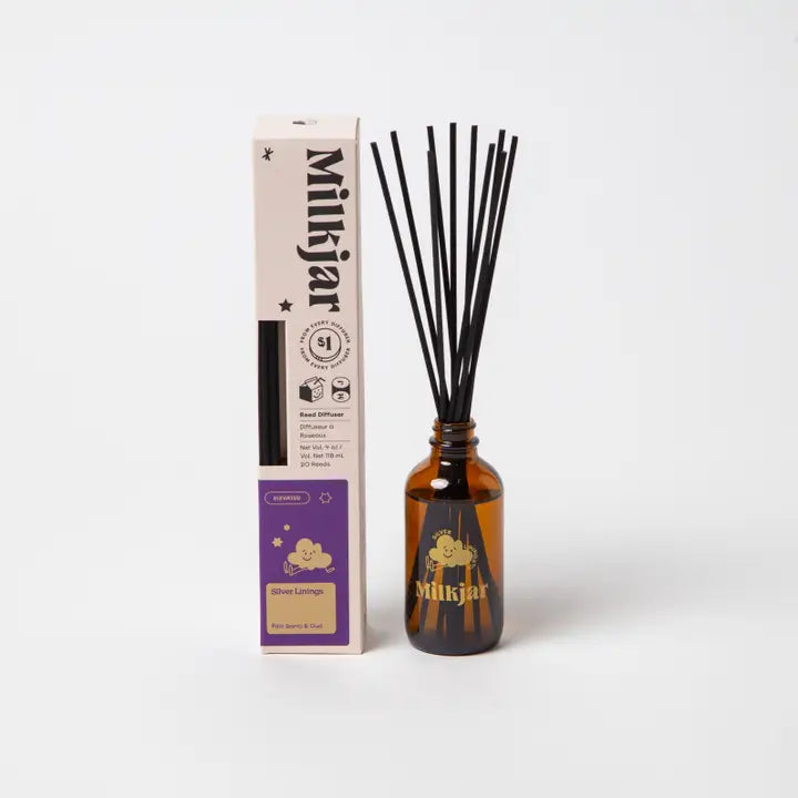 Silver Linings - Palo Santo & Oud 4 oz Reed Diffuser