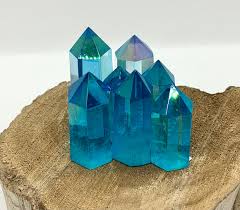 Aqua Aura Quartz Crystals